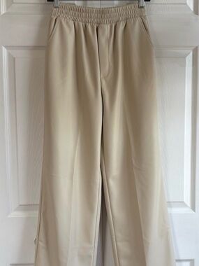 Steve Madden Cream Vegan Leather Pants